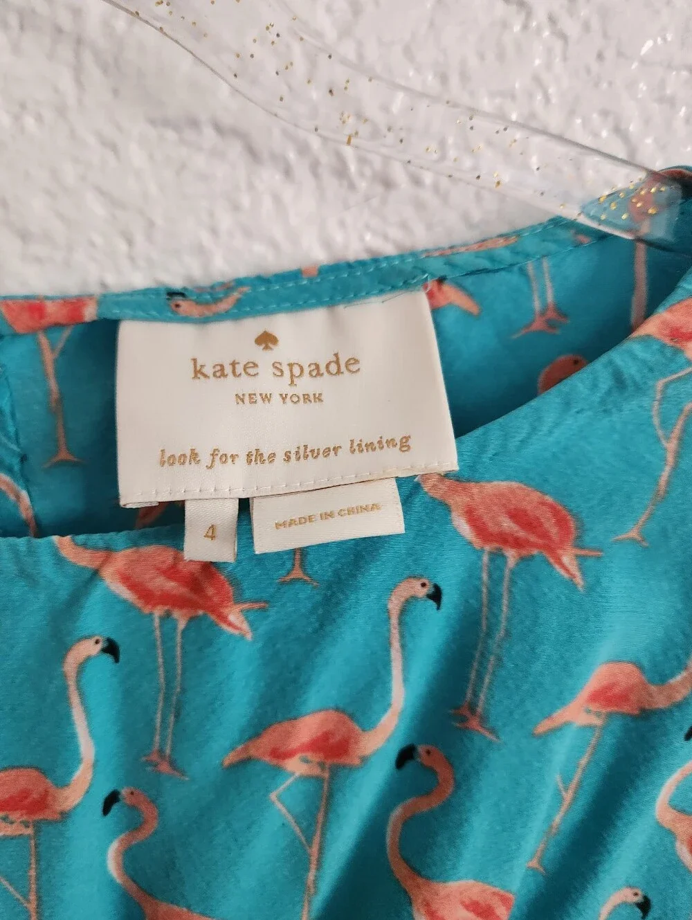 Kate Spade Flamingo Print Dress. Size 4